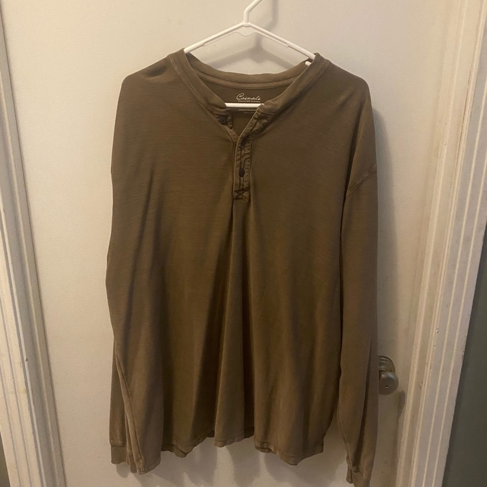 2 XXL Henley Long Sleeves